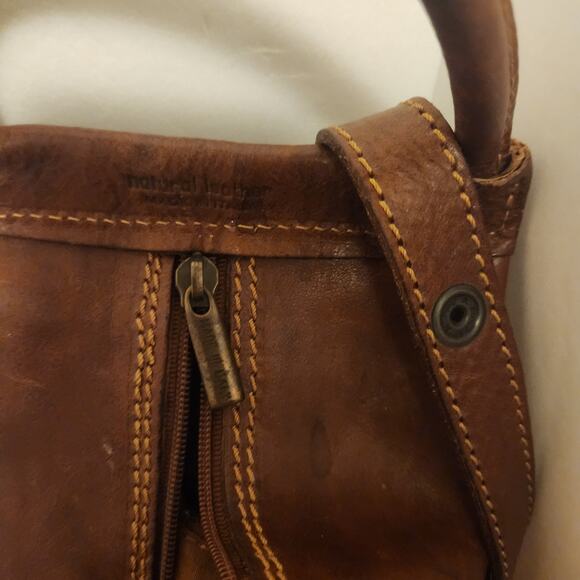Leather I Medici Natural Leather Italy Back pack